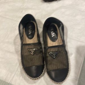 Black prada espadrille